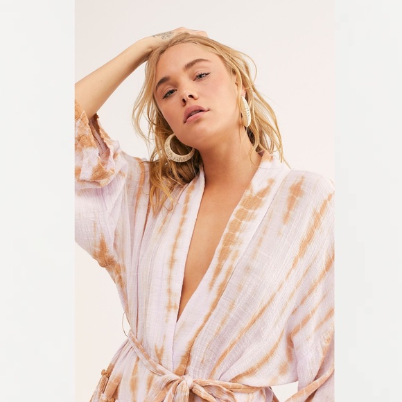 NWT Free People FP One Sasha Tie Dye Kimono - Picture 4 of 11